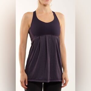 Lululemon Power Technique Tank Black Swan maive bra sweat wicking luon gym US10